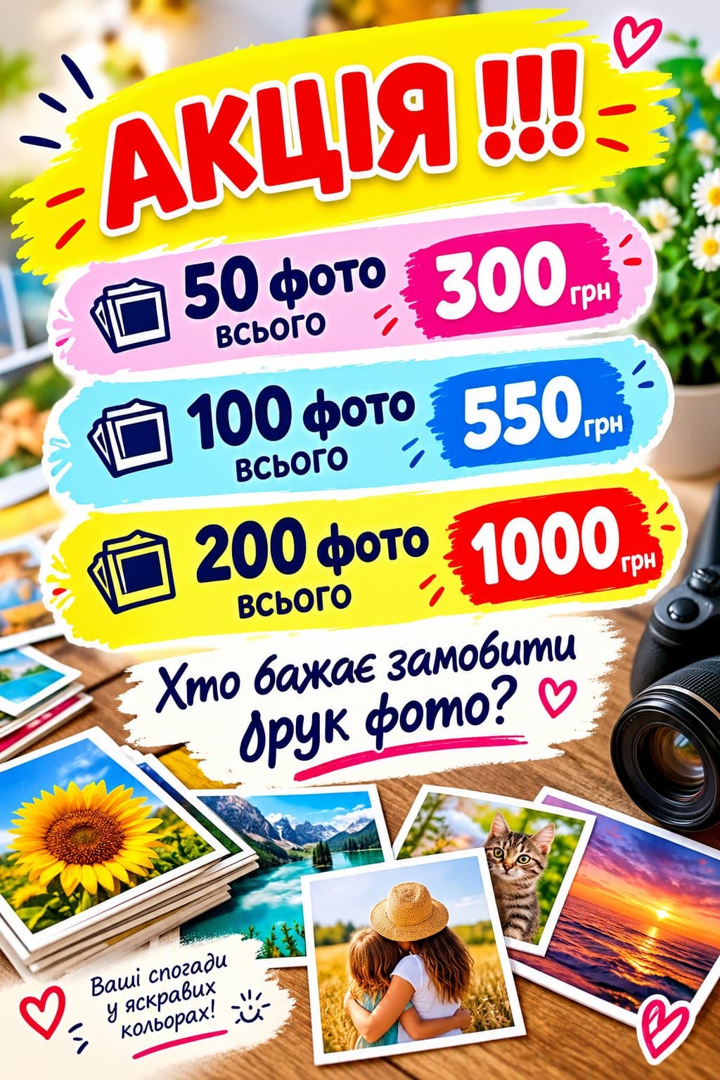 Друк фотографій