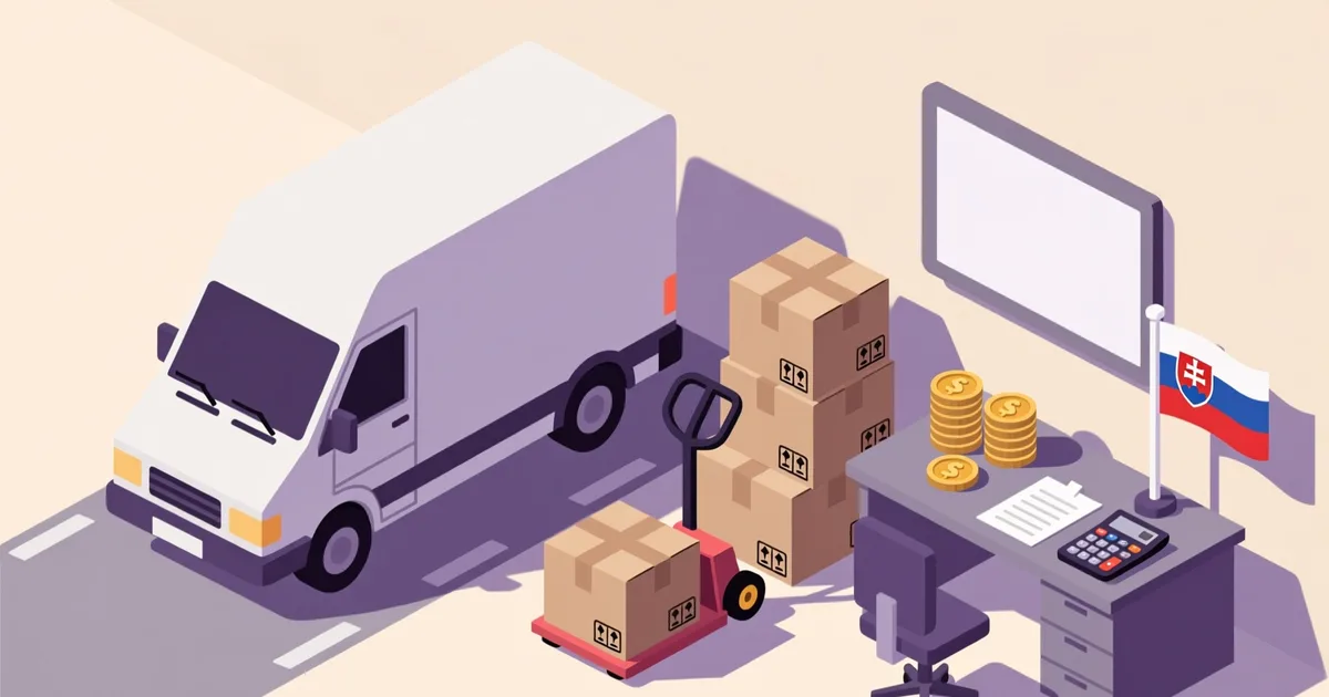 Illustration for the guide: How do you price removals and delivery services in Slovakia?