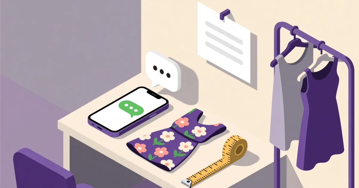 Illustration for the article: How to write a women's clothing listing that gets messages
