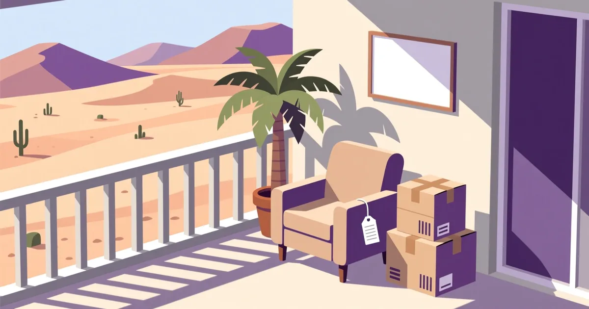Illustration for the guide: רהיטים יד שנייה באילת: מדריך שכונות ומחירים