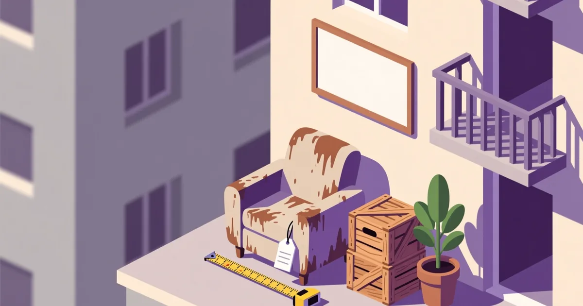Illustration for the guide: ריהוט יד שנייה באשדוד: שכונות, מחירים ואיפה לחפש