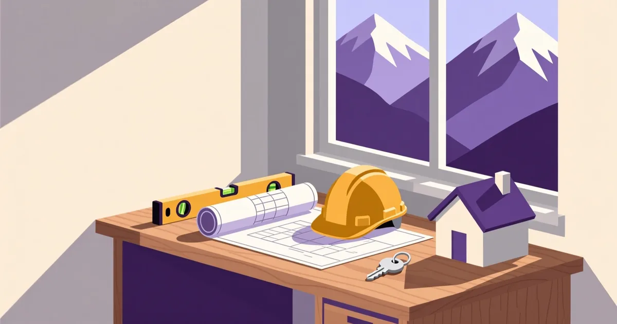 Illustration for the guide: How to hire a renovation contractor in Slovenia