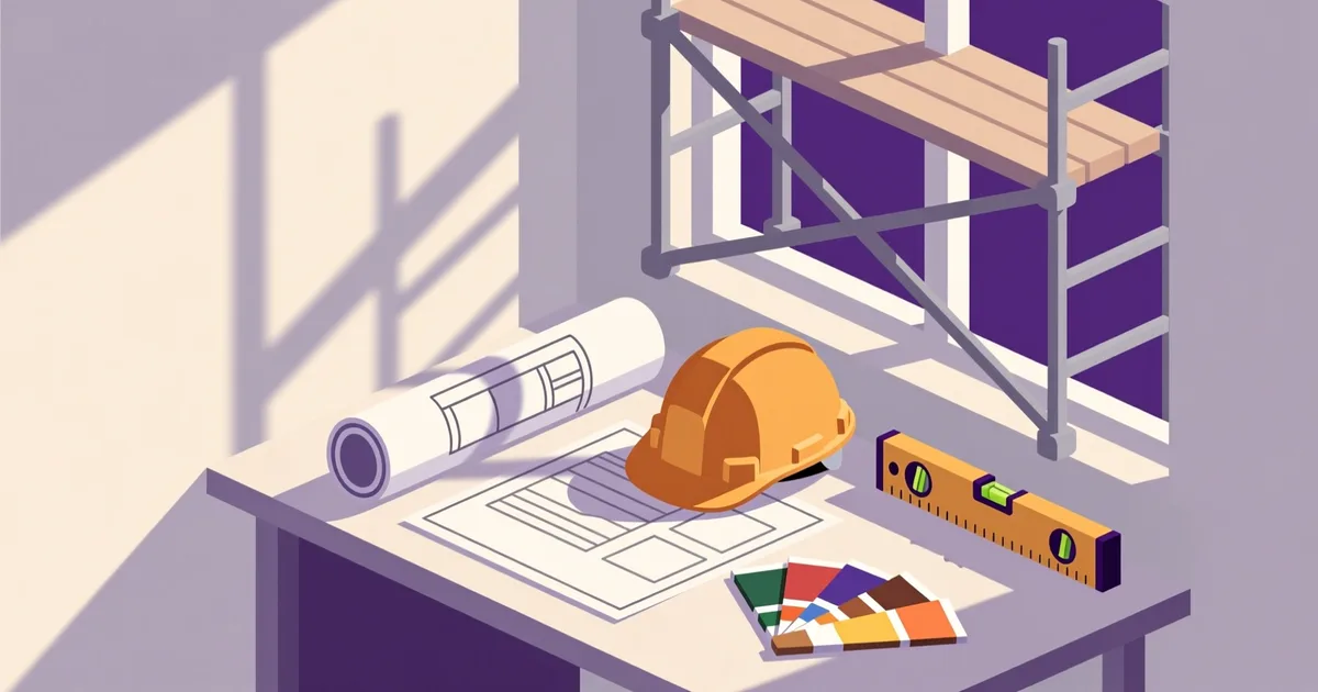 Illustration for the guide: How to Hire a Renovation Contractor in Poland