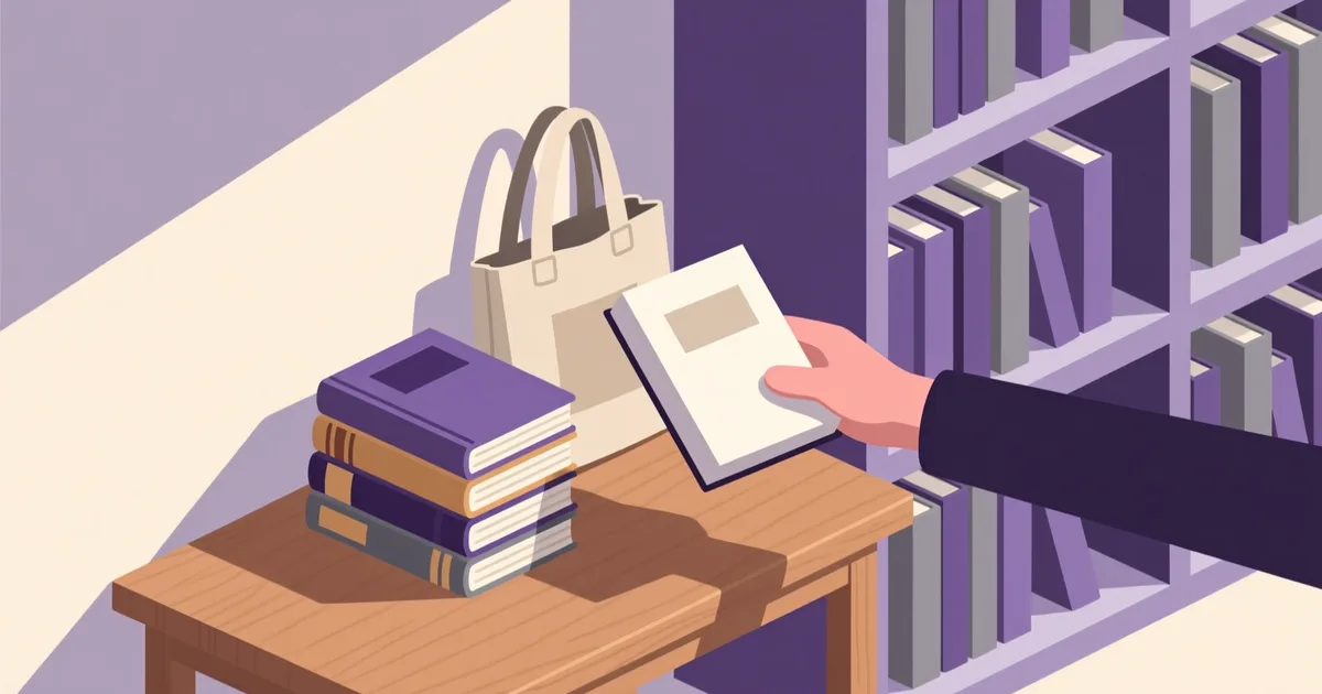 Illustration for the guide: Where and how to hand over books safely