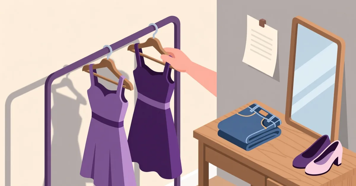 Illustration for the guide: לקנות בגדי נשים יד שנייה בישראל: מדריך לקונה
