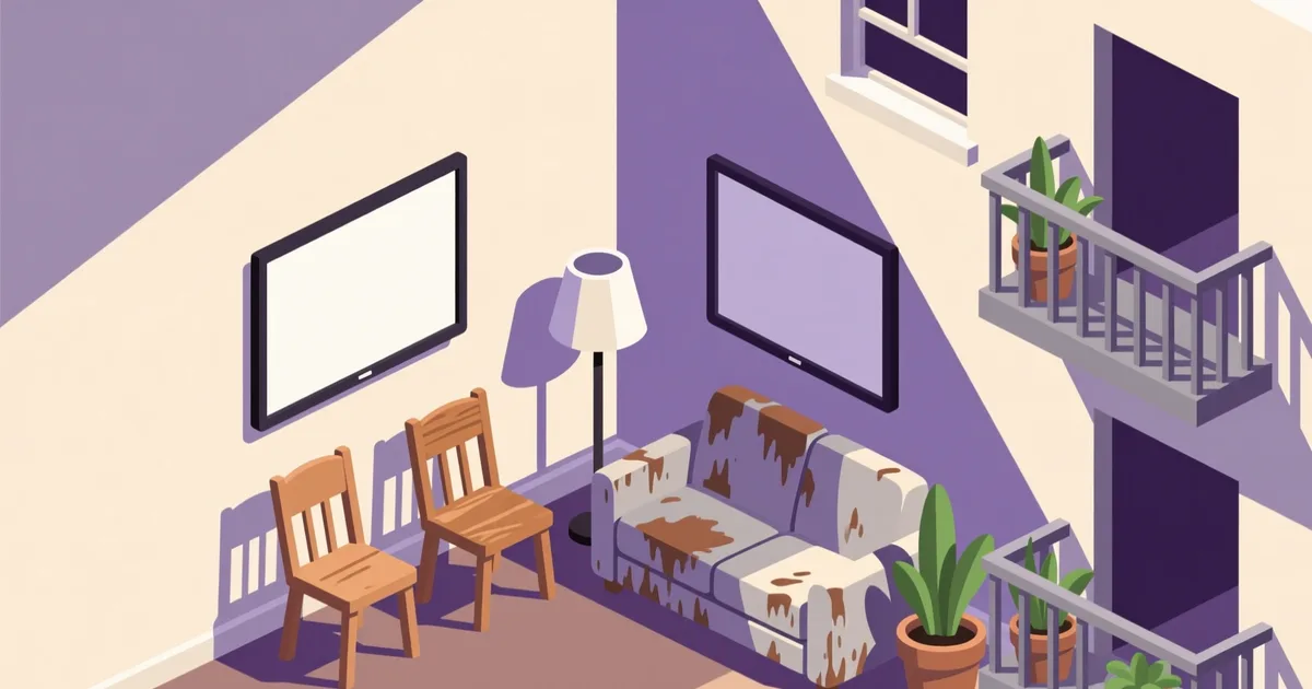 Illustration for the guide: Used Furniture in Bat Yam: Neighborhoods, Prices, and Where to Look