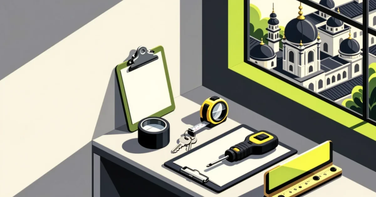 Ilustracija za vodič: Kaj preveriti pri ogledu stanovanja?