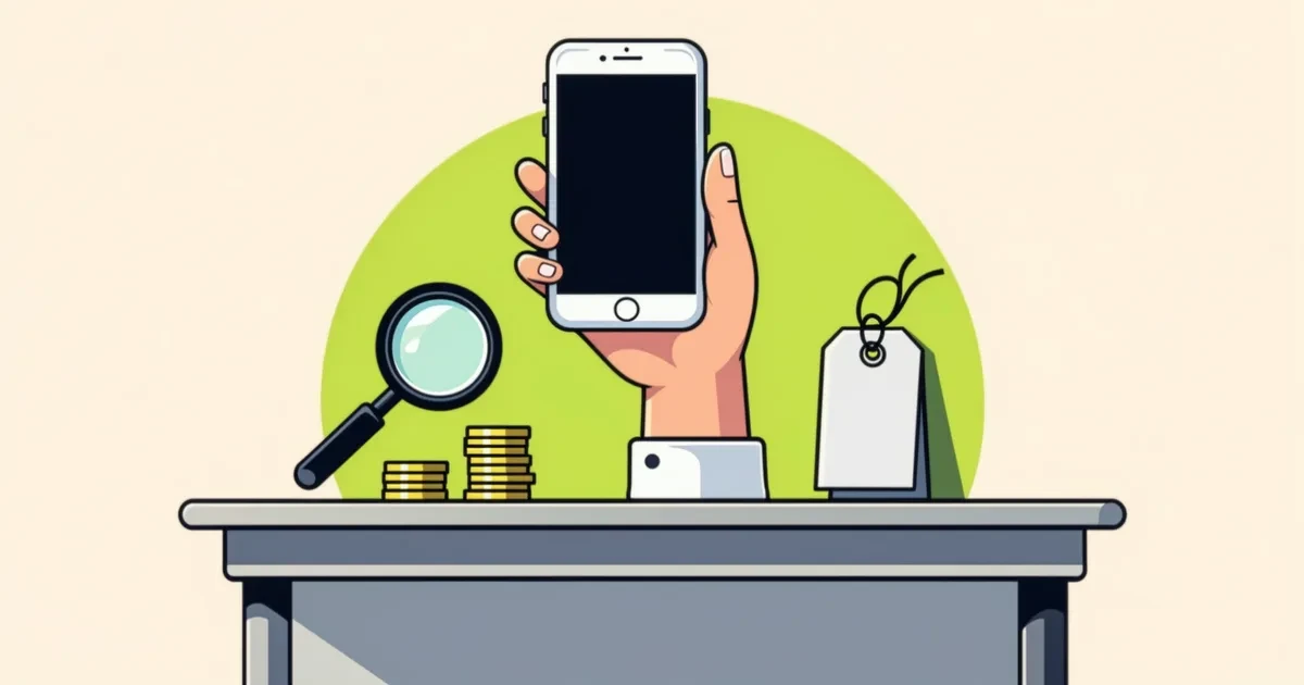 Illustration for the guide: How to value a used phone before you message anyone