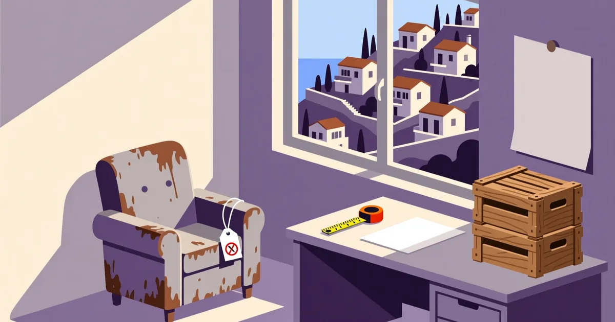Illustration for the guide: Used Furniture in Haifa: Neighborhoods, Prices & Where to Look