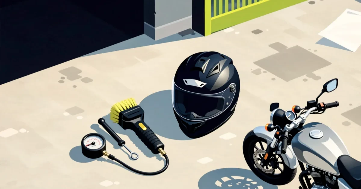 Ilustrație pentru ghid: Cum să verifici o motocicletă second hand pas cu pas, la fața locului