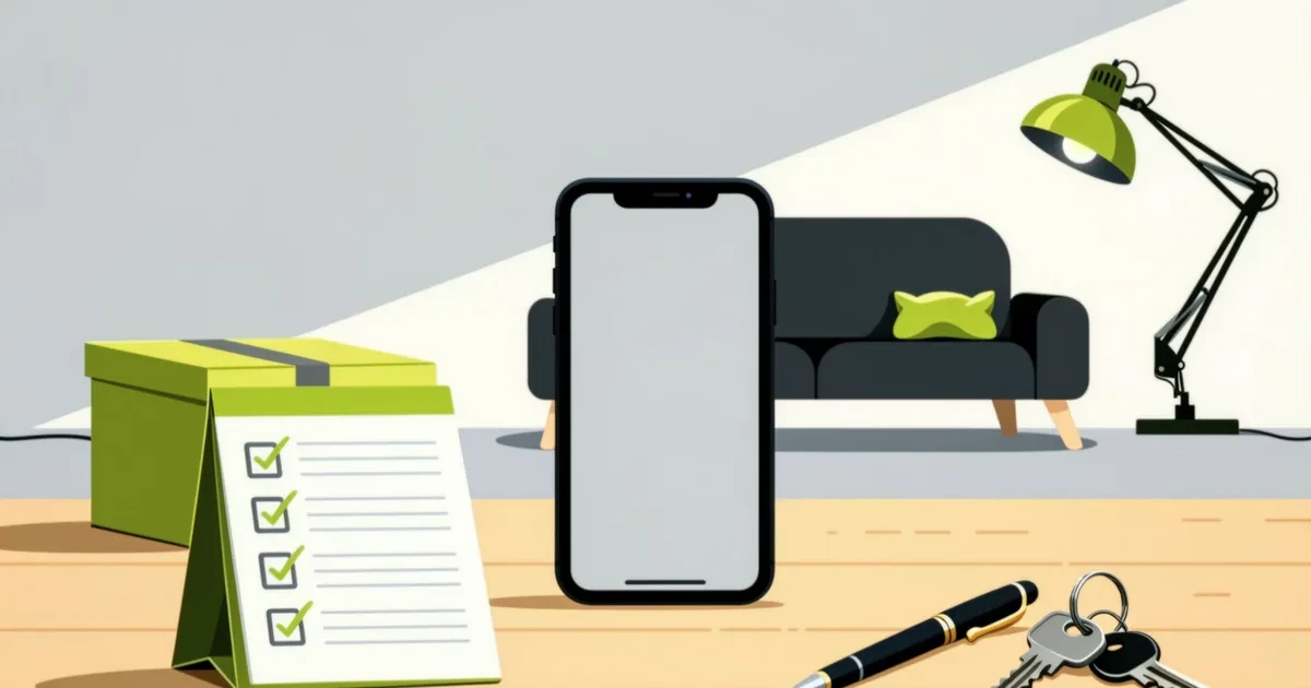 Ilustrace k průvodci: Co zkontrolovat při osobním předání: kontrolní seznam pro telefon