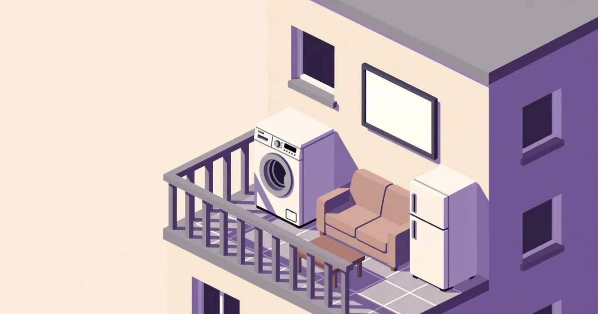 Illustration for the guide: Used Home Appliances in Holon: Neighborhoods, Prices, and Where to Look