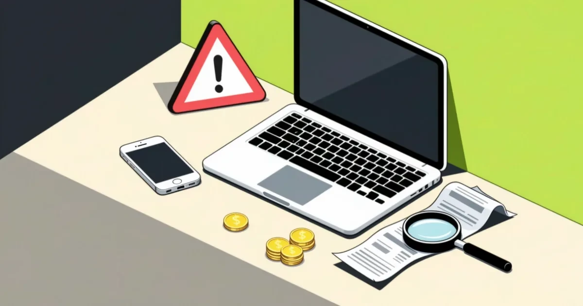 Иллюстрация к руководству: Тревожные сигналы в объявлении и в переписке