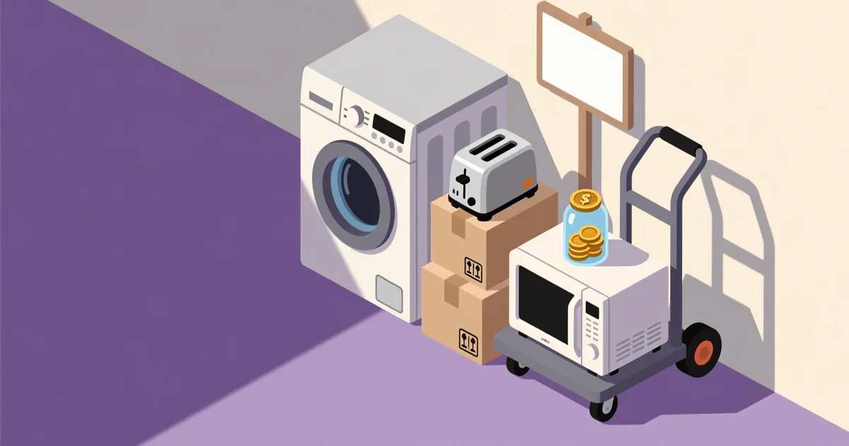 Illustration for the guide: How to Sell Second-Hand Appliances Fast and Risk-Free
