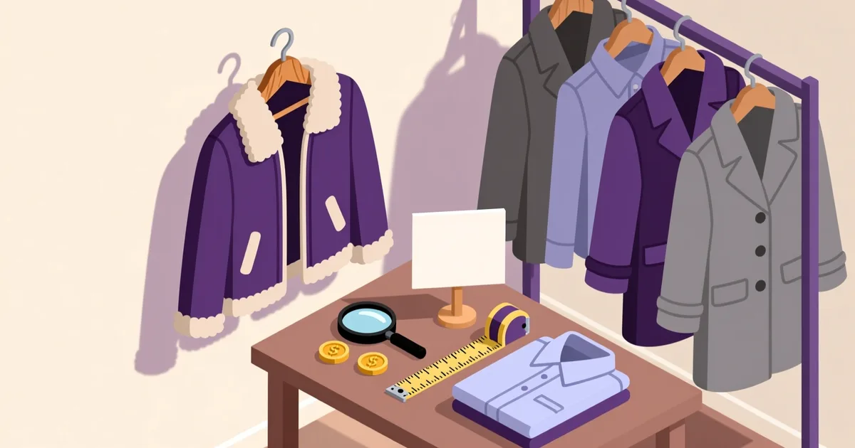 Illustration for the guide: How to buy second-hand men's clothing in Slovakia: where to look, what to check, what to pay