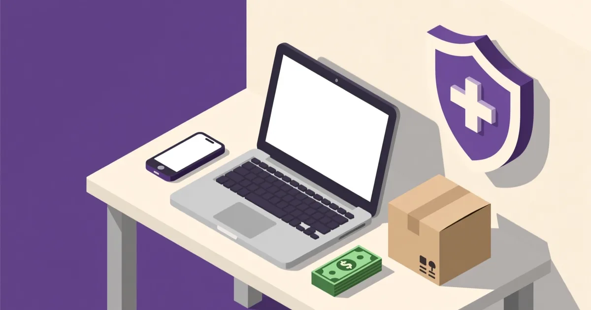 Illustration for the guide: How to sell a used laptop in Ukraine safely