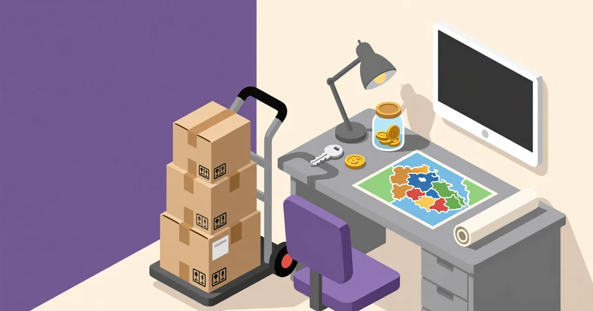 Illustration for the guide: How to find a removals company in Czechia: where to look, what to check, what to pay