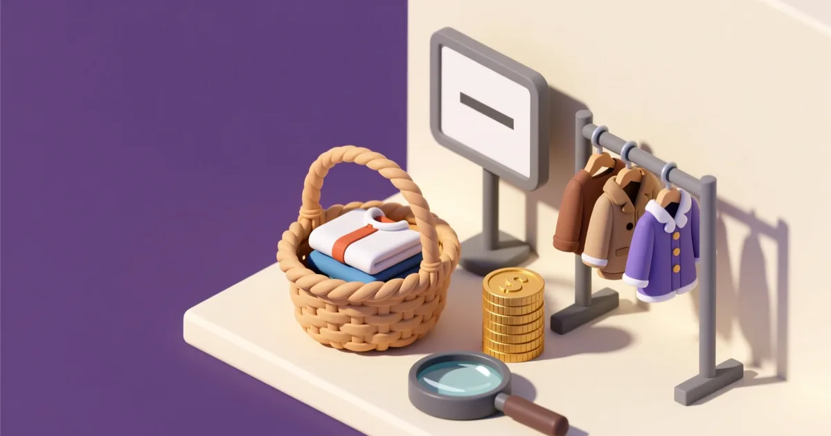 Illustration for the guide: How to buy second-hand kids' clothing in Slovenia: where to look, what to check, what to pay