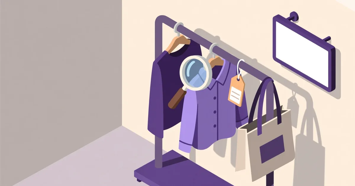 Ilustrație pentru ghid: Cum să cumperi haine de damă second hand: unde cauți, ce verifici și cât plătești