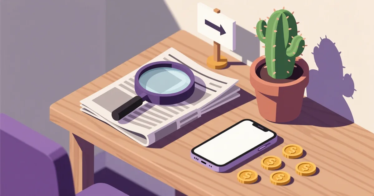 Illustration for the guide: How to read a listing and spot a scam