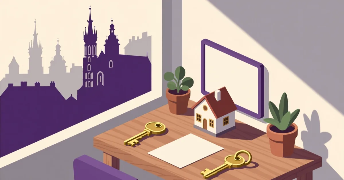 Ilustracja do poradnika: Mieszkania na sprzedaż w Krakowie: dzielnice, ceny i gdzie szukać