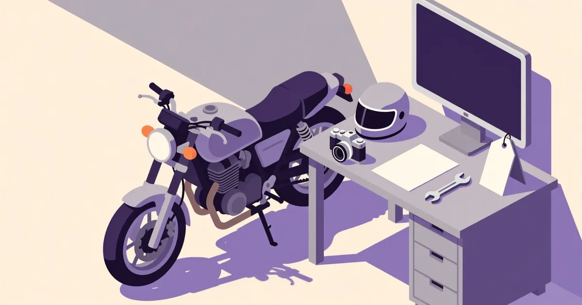 Illustration for the article: Used Motorcycle Listing: What to Show in Photos and Text