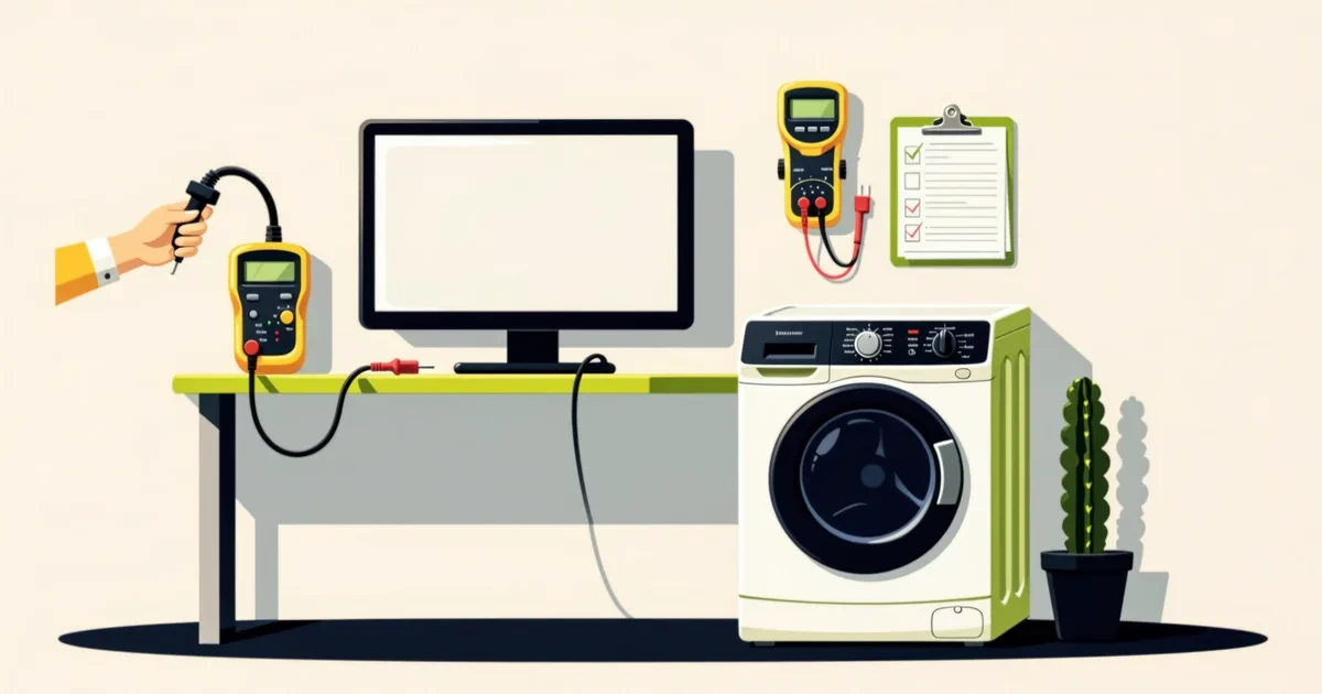 Ilustrație pentru ghid: Cum să verifici electrocasnice second hand și să cumperi în siguranță: listă de control
