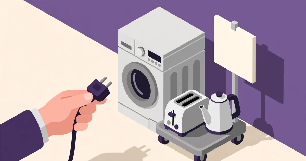 Illustration for the guide: Where and How to Buy Second-Hand Home Appliances