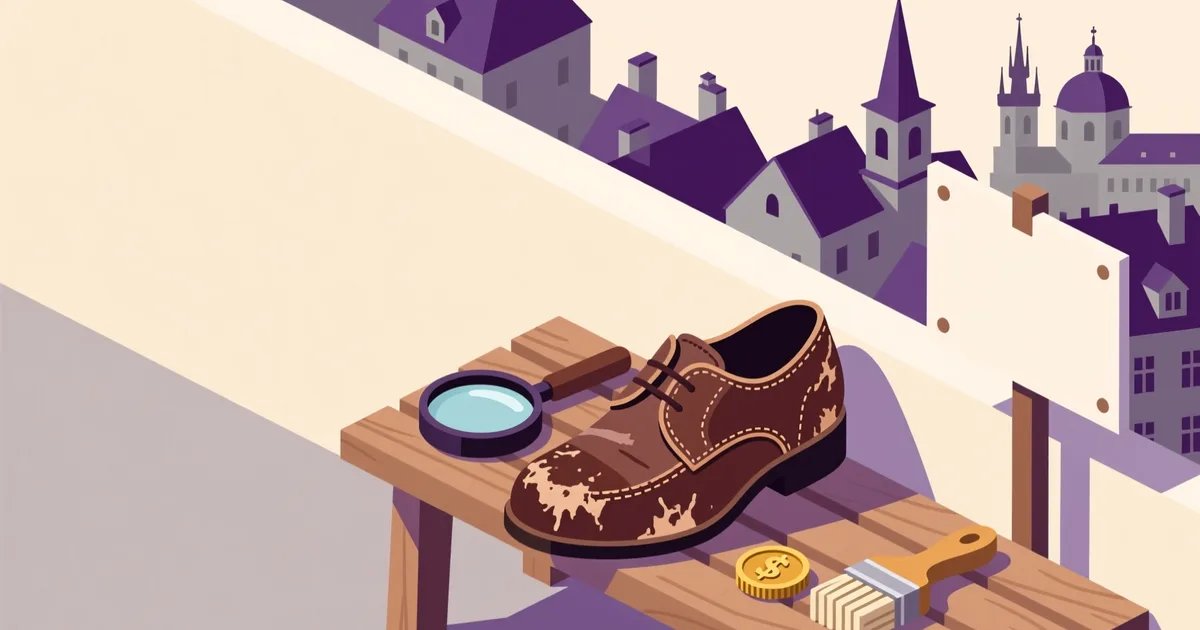 Illustration for the guide: How to buy second-hand shoes in Czechia: where to look, what to check, what to pay