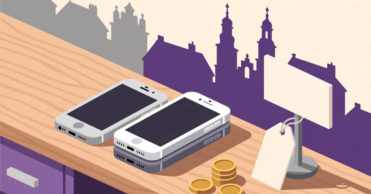 Ilustracja do poradnika: Używane telefony w Poznaniu: dzielnice, ceny i gdzie szukać