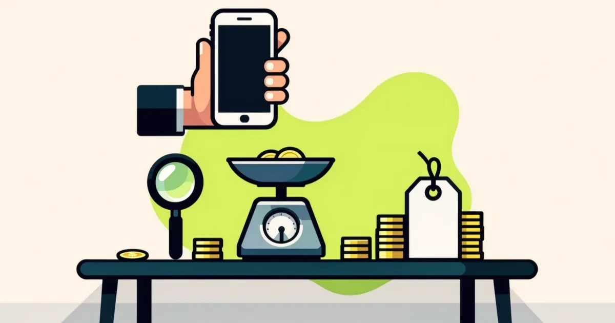 Illustration for the guide: How to value a used phone step by step
