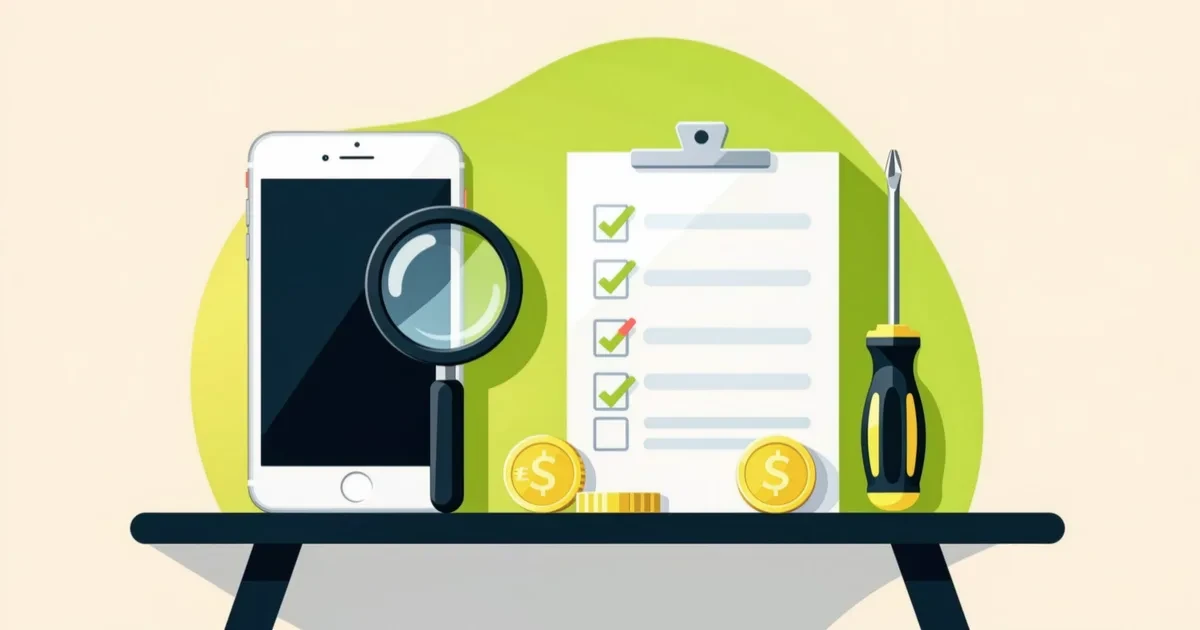 Illustration for the guide: How to check a used phone and buy safely: checklist