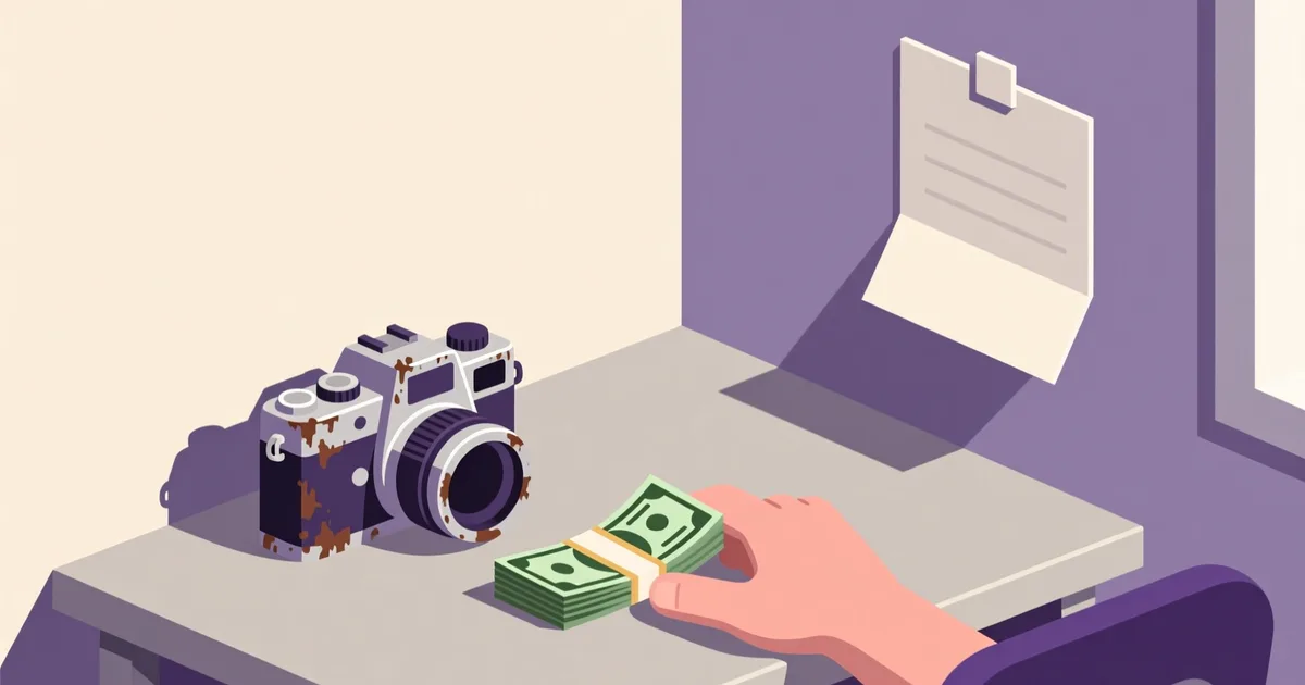 Ilustrație pentru ghid: Ce preț să accepți pentru un aparat foto second hand
