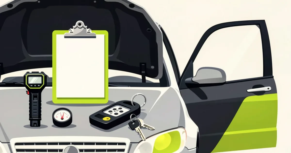 Illustration for the guide: How does the vehicle inspection at the viewing work?