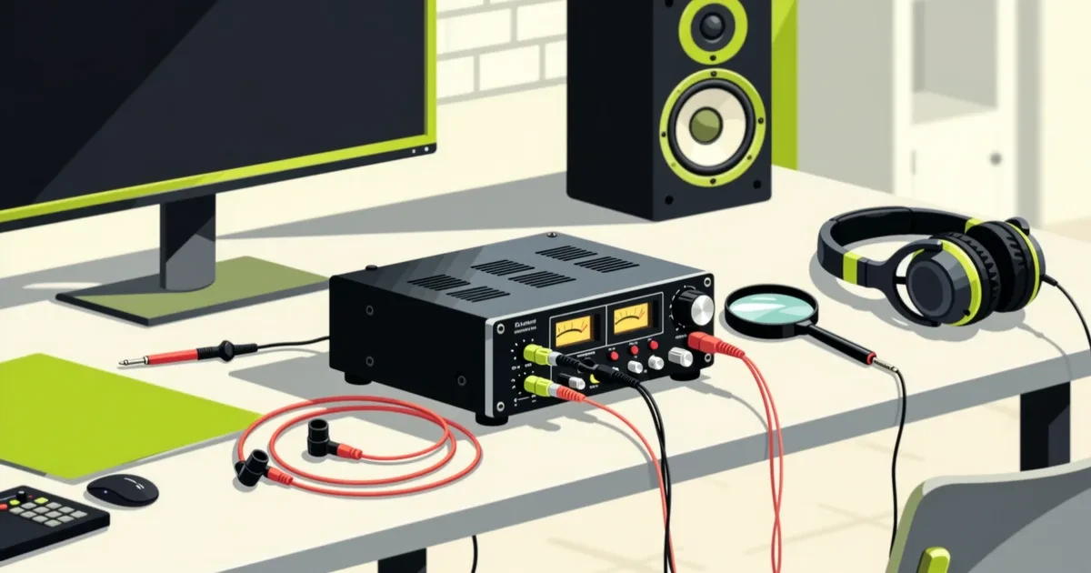 Ilustracija za vodič: Kako preveriti rabljeno avdio opremo in varno kupiti: kontrolni seznam