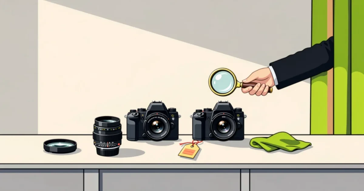 Ilustrace k průvodci: Jak ocenit použitý fotoaparát srovnáním nabídek