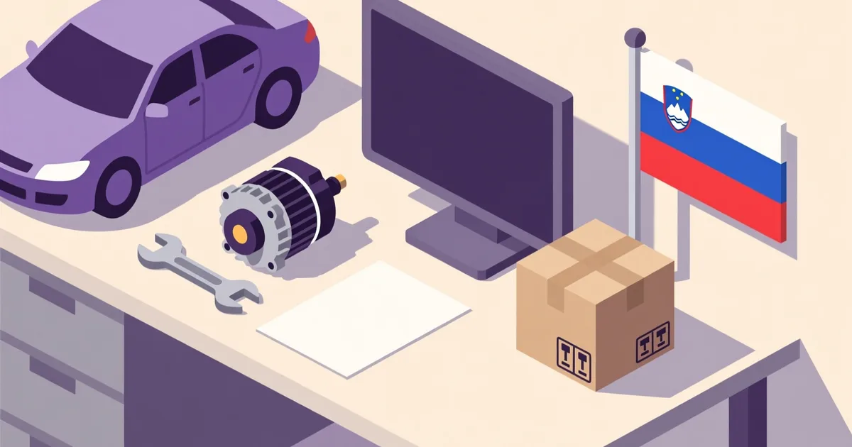 Illustration for the guide: Sell Car Parts in Slovenia: A Practical Guide
