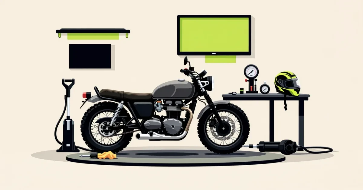 Ilustrácia k návodu: Ako skontrolovať ojazdenú motorku na mieste: postup krok za krokom