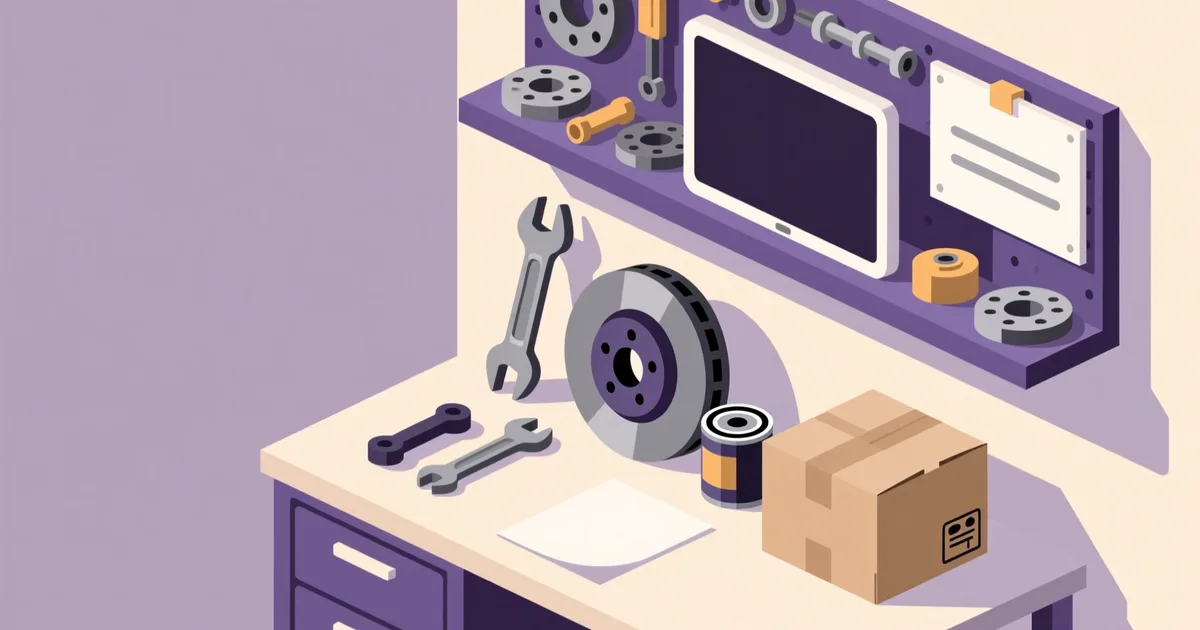 Illustration for the guide: How to Buy Car Spare Parts in Slovenia