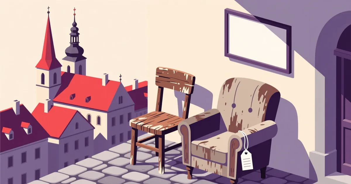 Ilustrace k průvodci: Kolik stojí použitý nábytek v Plzni a jak se tvoří ceny?