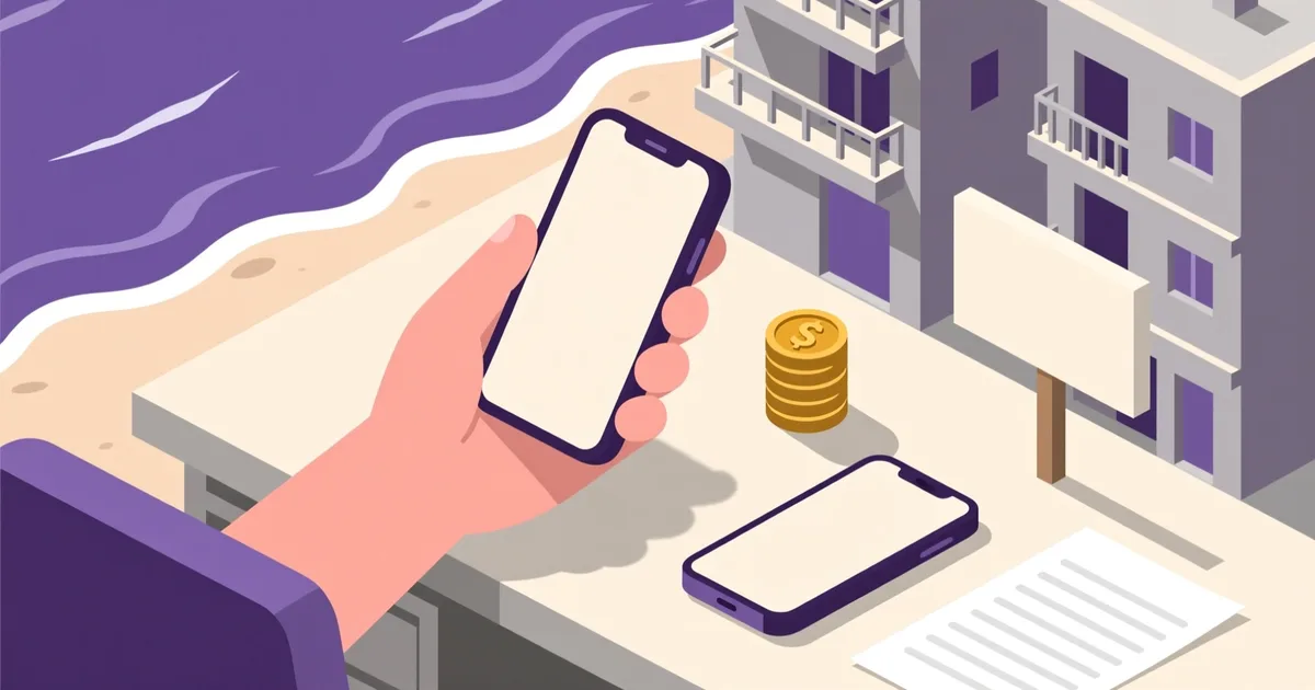 Illustration for the guide: Used Phones in Bat Yam: Neighborhoods, Prices & Where to Look