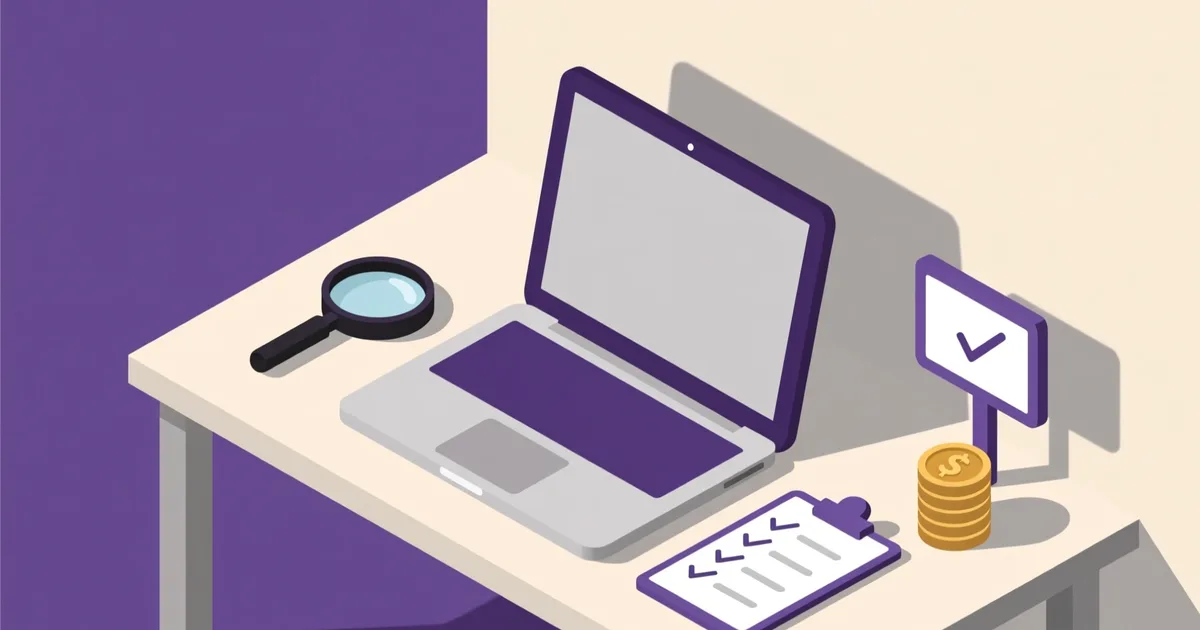 Illustration for the guide: How to Buy a Second-Hand Laptop Safely