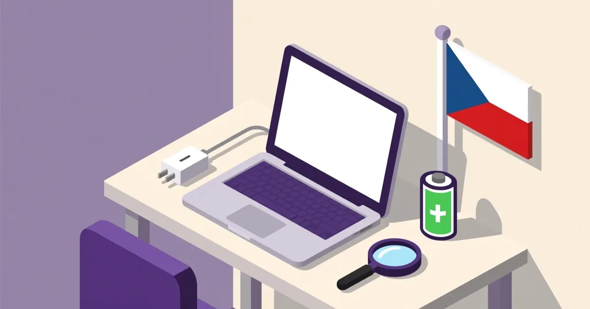 Illustration for the guide: What should a used laptop listing in Czechia contain?