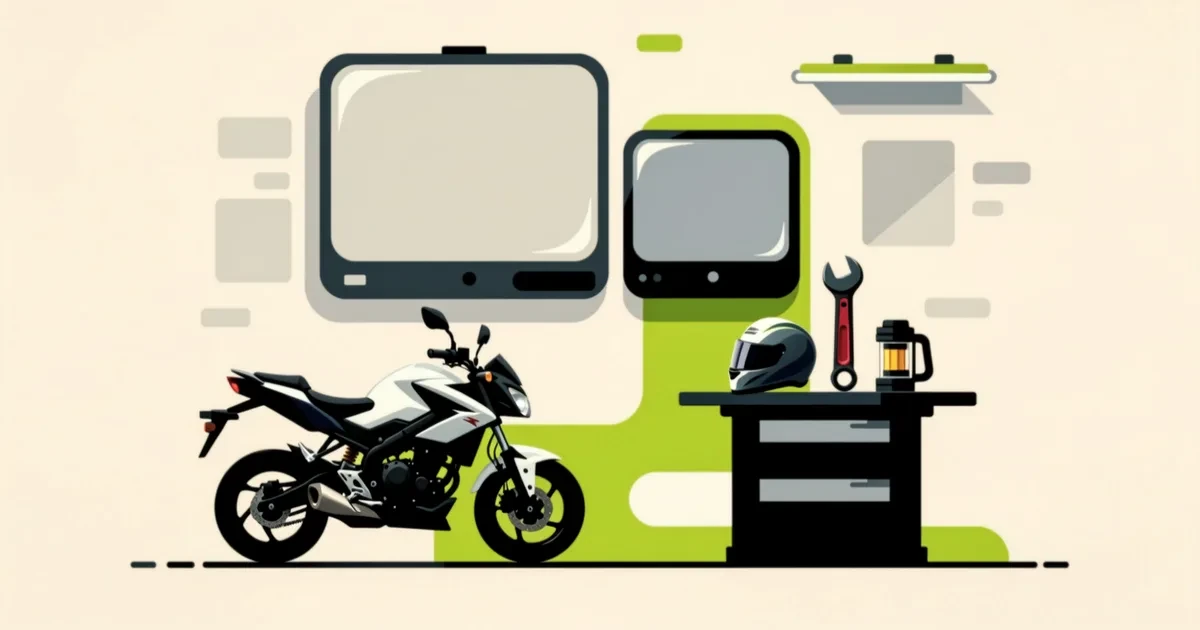 Ilustrație pentru ghid: Cum să verifici o motocicletă second hand și să cumperi în siguranță: listă de control