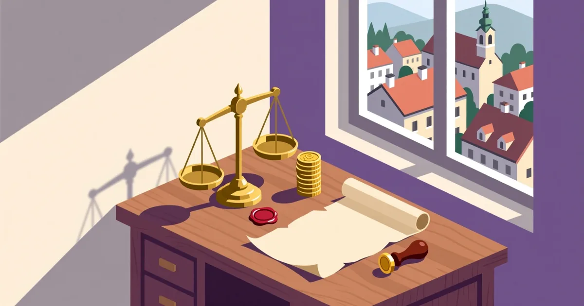 Ilustracija za vodič: Katere pravne obveznosti veljajo pri prodaji v Sloveniji?