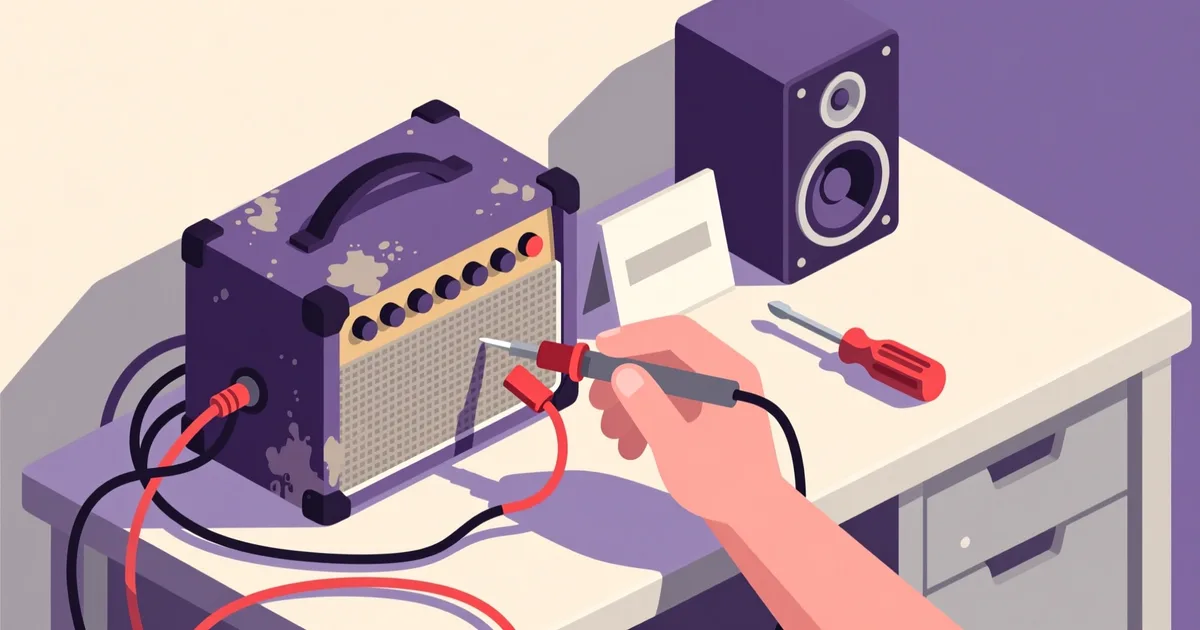 Ilustrație pentru ghid: Ce verifici într-un anunț de echipamente audio second hand