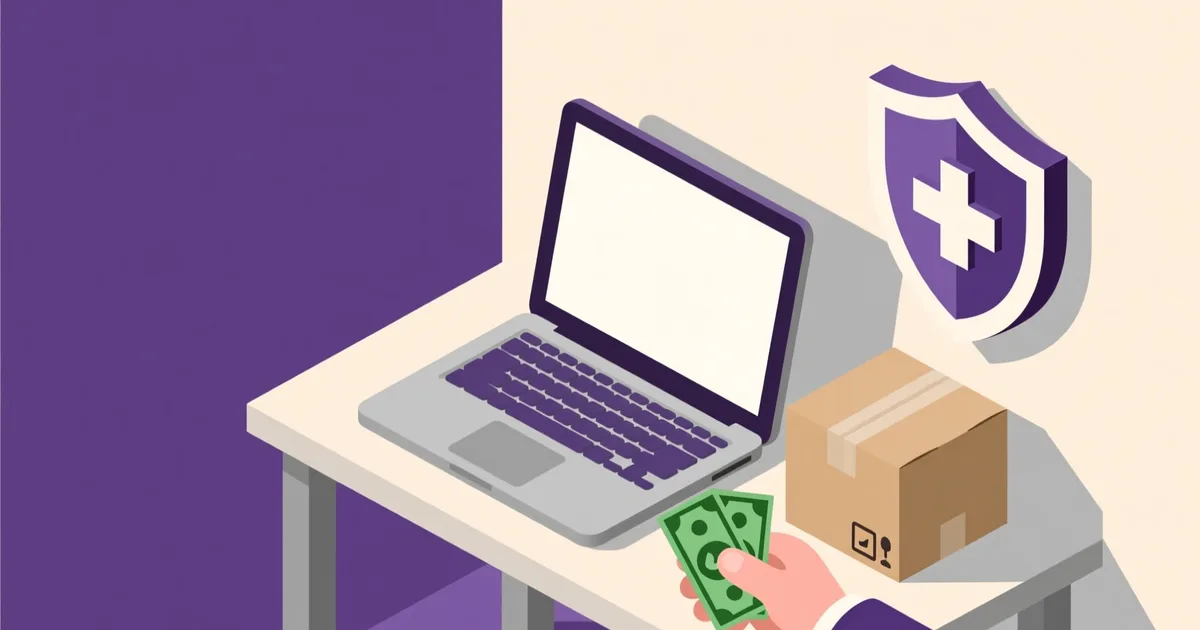 Illustration for the guide: How to Sell a Used Laptop Fast and Without Risk