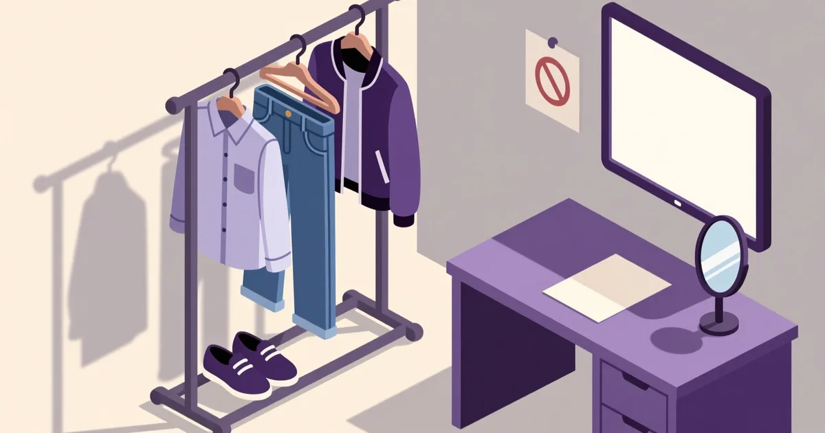 Illustration for the guide: לקנות בגדי גברים יד שנייה בישראל: המדריך