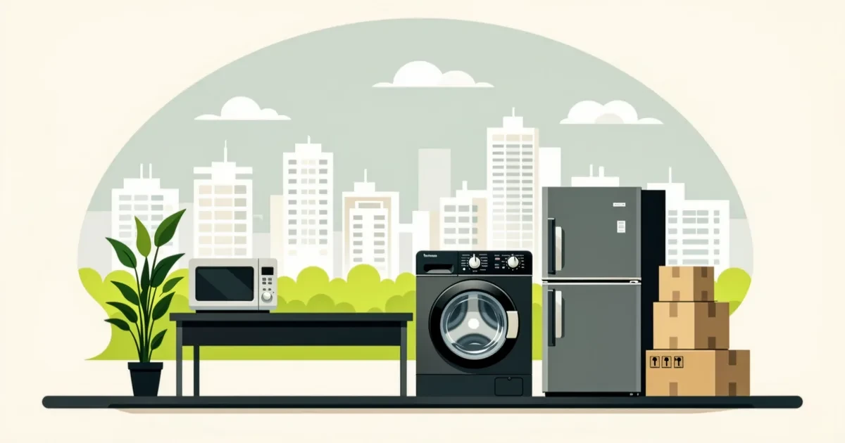 Illustration for the guide: Used home appliances in Petah Tikva: districts, prices and where to look