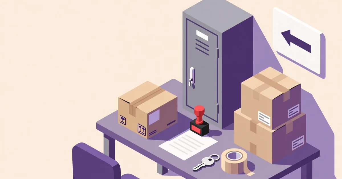 Illustration for the guide: Where and how to hand over the item safely